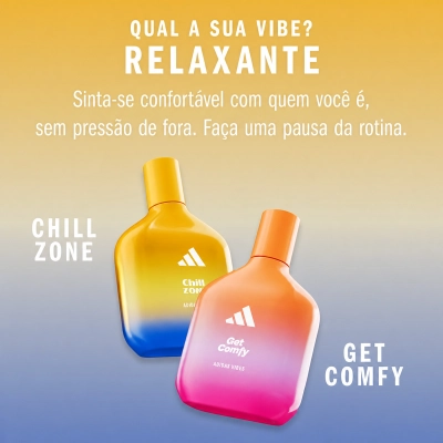 Produto Kit Adidas Vibes Chill Zone Eau De Parfum 100ml e Shower Gel 100ml