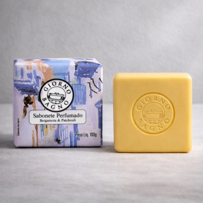 Produto: Sabonete Natural Bergamota e Patchouli Giorno Bagno 100g