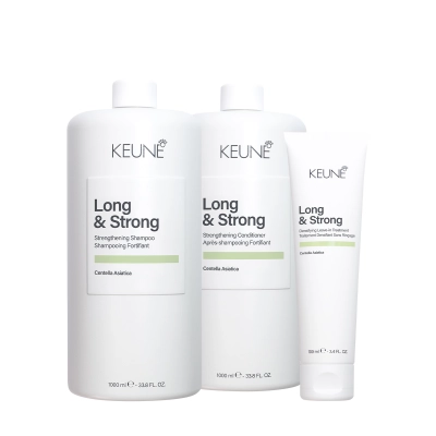 Kit Keune Long & Strong Shampoo Condicionador Leave-in Resistência e Crescimento 3 Produtos Produto Kit Keune Long & Strong Shampoo Condicionador Leave-in Resistência e Crescimento 3 Produtos