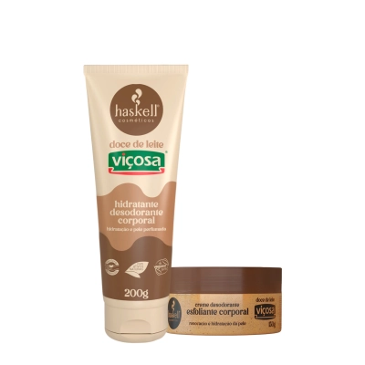 Produto: Kit Haskell Doce de Leite Viçosa Hidratante Esfoliante (2 produtos)