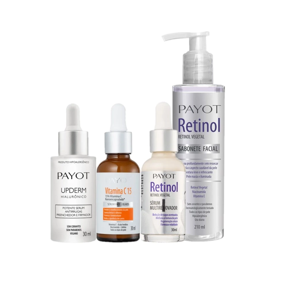 Kit Payot Skin Care Total Retinol (4 produtos) Produto: Kit Payot Skin Care Total Retinol (4 produtos)