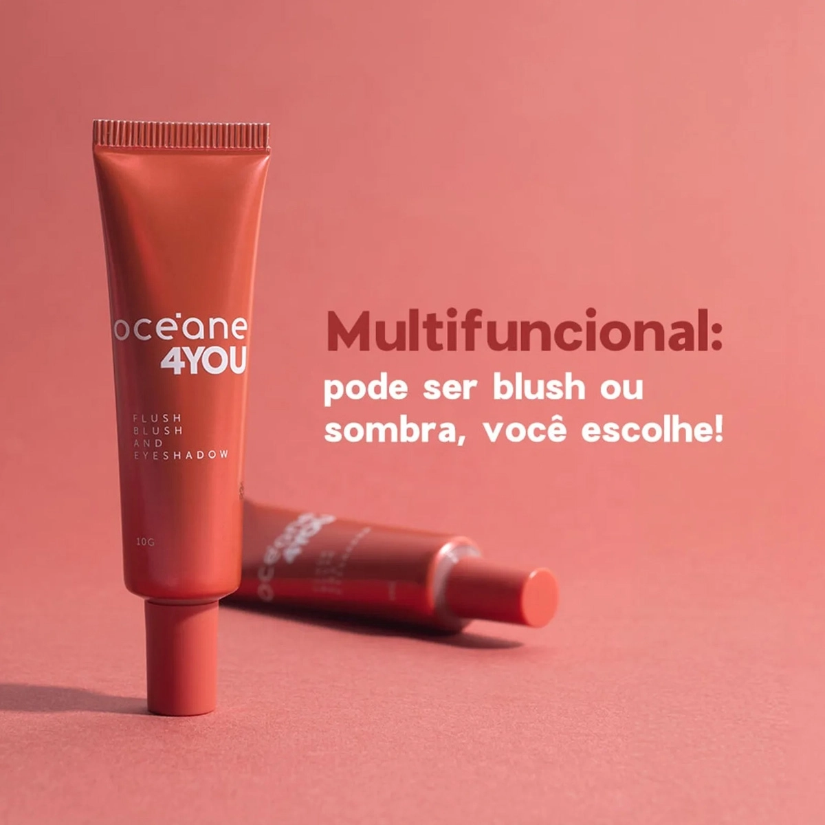 Produto: Kit Océane 4you Flush Bright Joy Blush Sombra e Lip Pen Magenta Caneta Delineadora Labial (2 produtos)