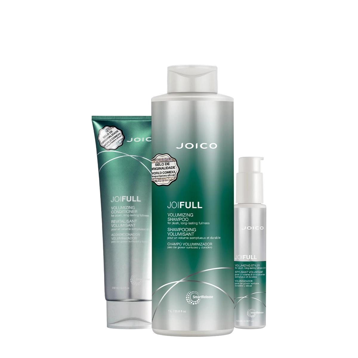 Produto: Kit Joico Joifull Volumizing Shampoo Condicionador 250 Leave-in (3 produtos)