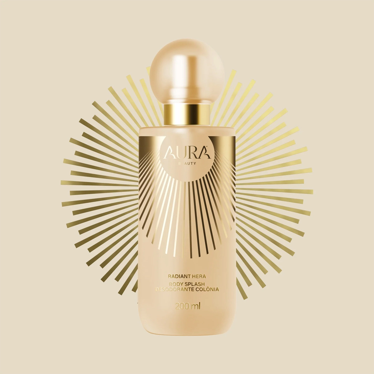 Produto: Body Splash Desodorante Colônia Radiant Hera Aura Beauty 200ml