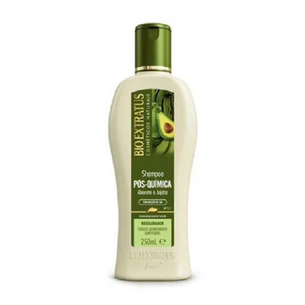 Produto: Kit Bio Extratus Pós-Química Shampoo Condicionador Banho de Creme 250ml e Finalizador 150ml