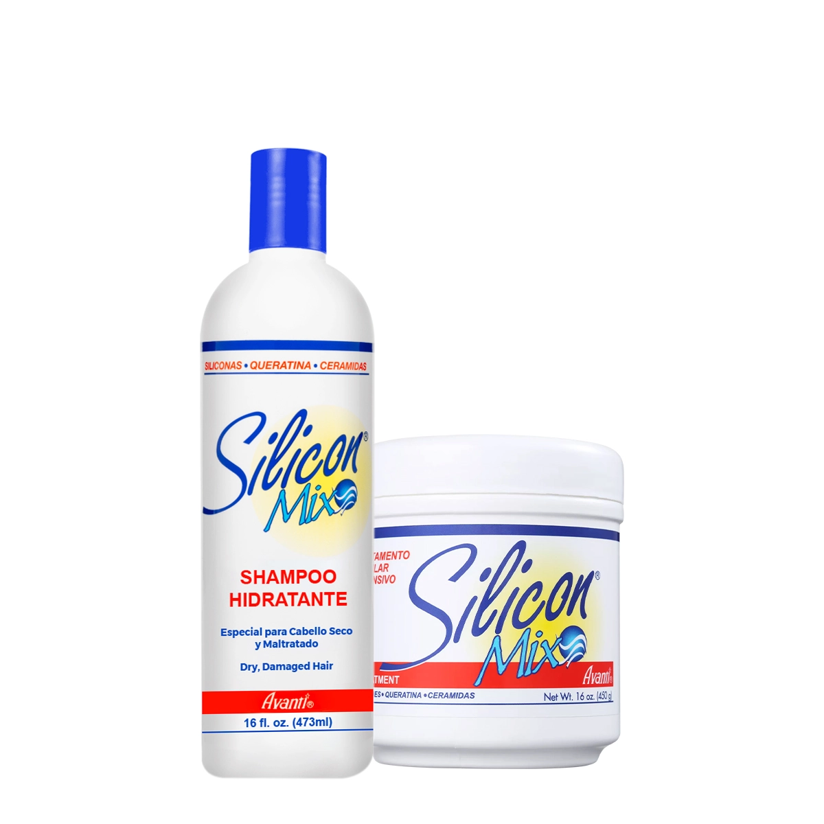 Produto: Kit Silicon Mix Avanti Hidratação Reconstrutiva Intensa Shampoo e Máscara (2 produtos)