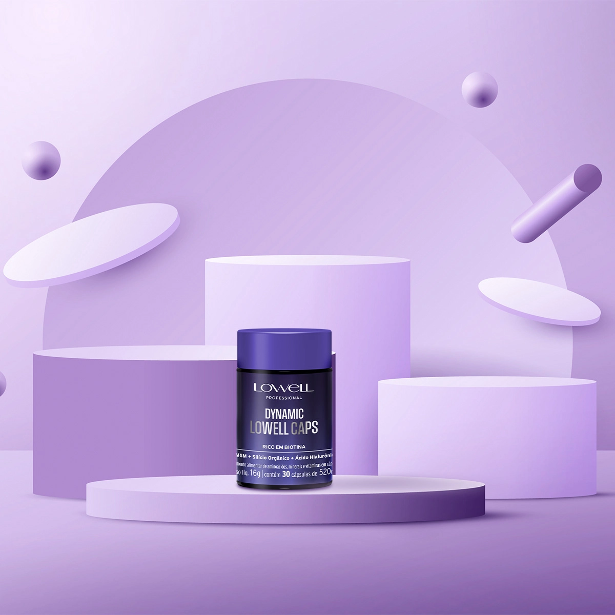 Produto: Kit Lowell Dynamic Caps Suplemento Alimentar Extra (2 unidades)