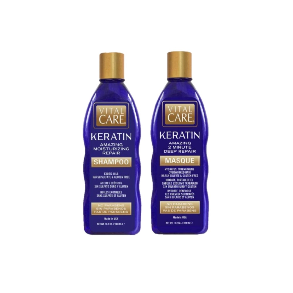 Produto: Kit Vital Care Keratin Shampoo Máscara (2 produtos)