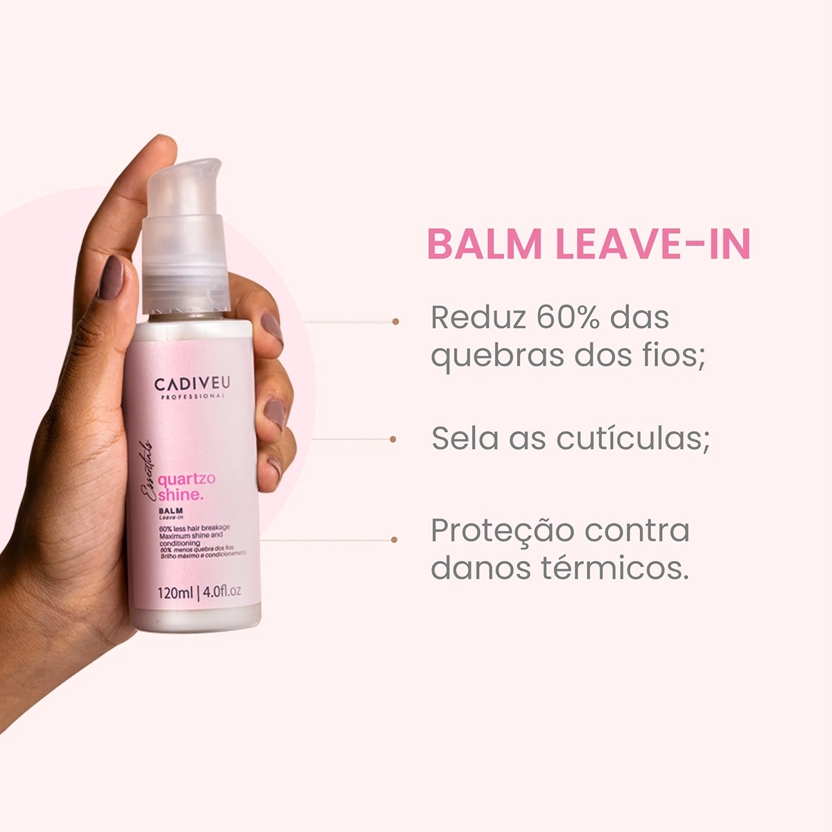 Produto: Kit Cadiveu Professional Essentials Quartzo Shine Açaí Oil Leave-in (3 produtos)