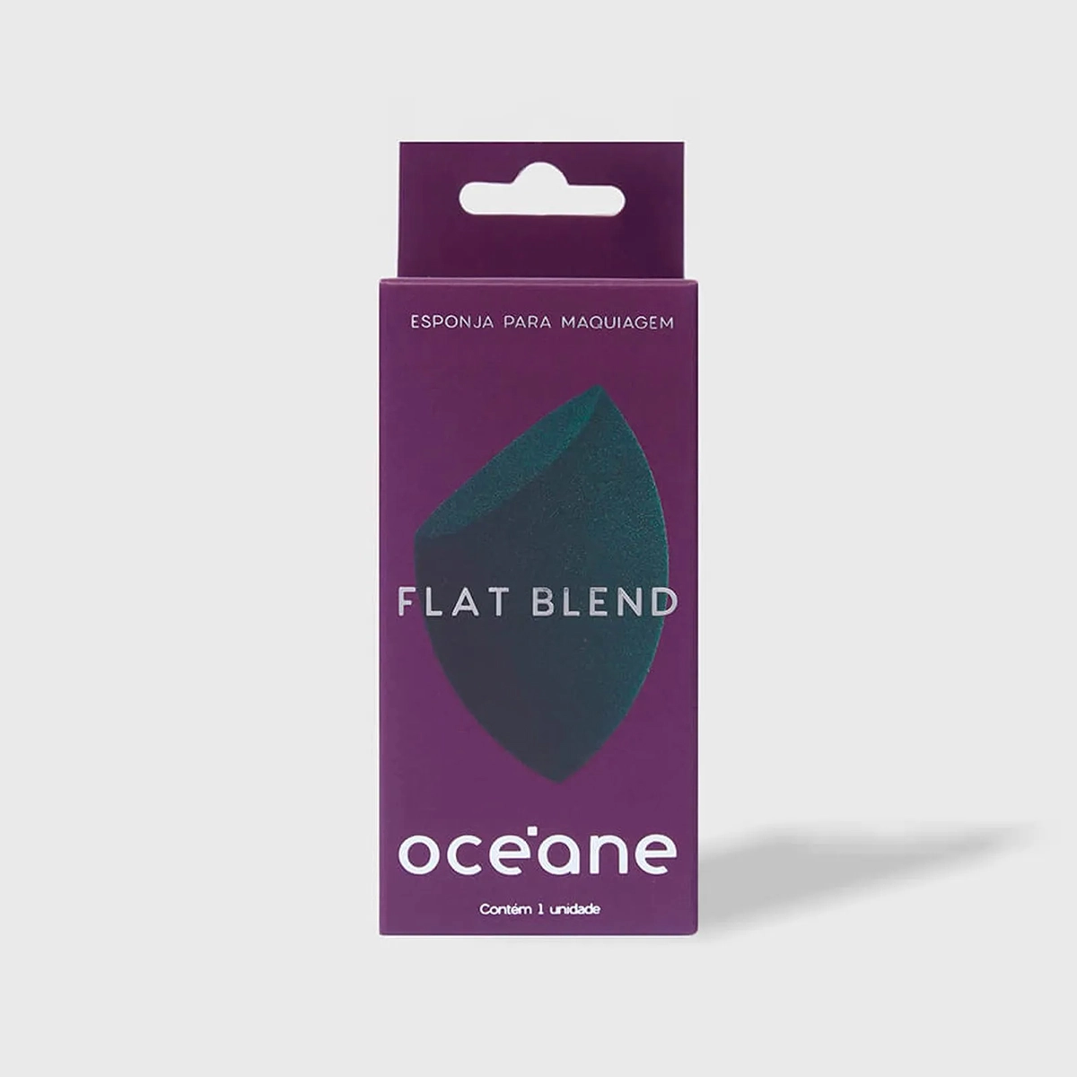 Produto: Esponja de Maquiagem Flat Blend Verde Océane 1 Unidade