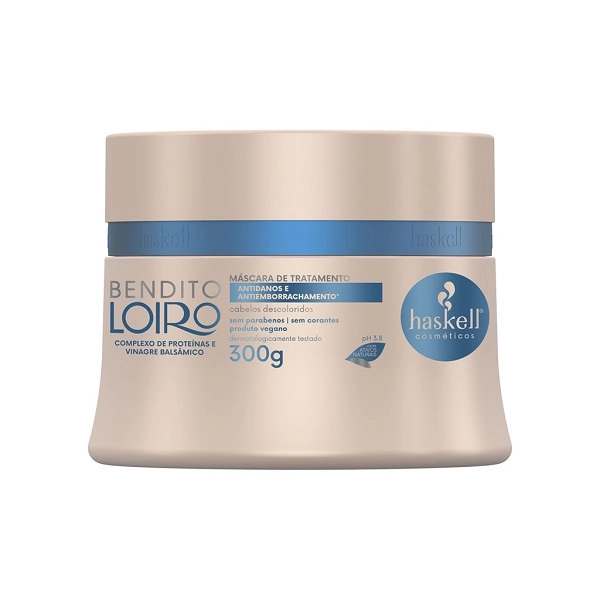 Kit Haskell Bendito Loiro Shampoo 300ml Condicionador 300ml e Máscara 300g Produto Kit Haskell Bendito Loiro Shampoo 300ml Condicionador 300ml e Máscara 300g