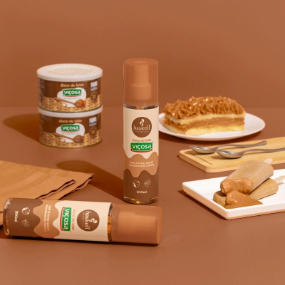 Produto: Kit Completo Haskell Doce De Leite Viçosa 6 Produtos Shampoo Máscara Hidratante Esfoliante Splash