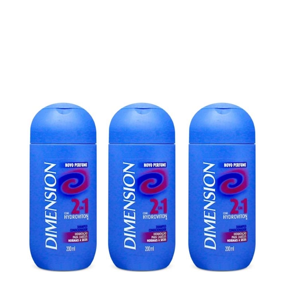 Produto: Dimension 2 em 1 Shampoo e Condicionador com Hydroviton 200ml 3 Unidades