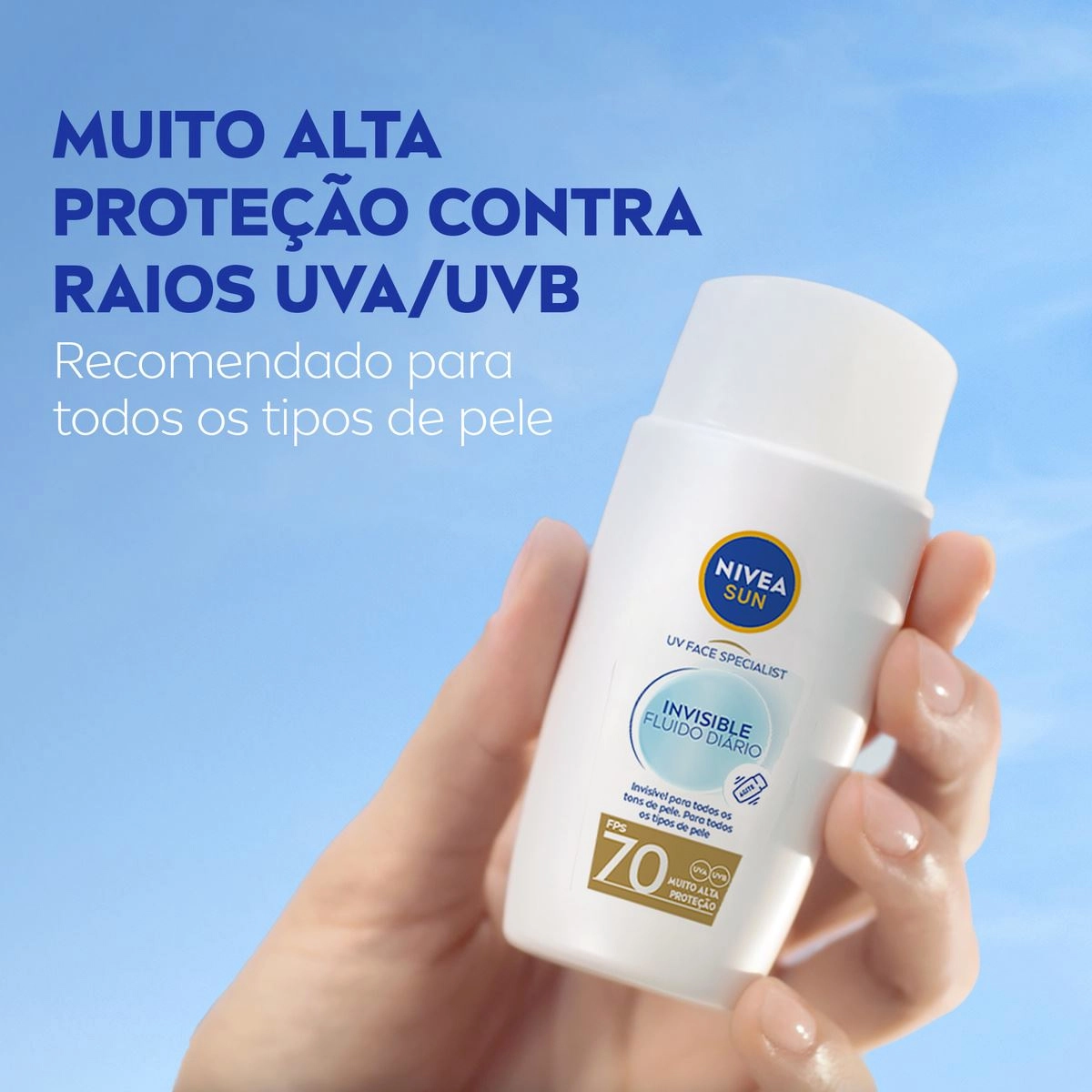 Produto: Nivea Sun UV Face Specialist Invisible FPS70 - Protetor Solar 40ml