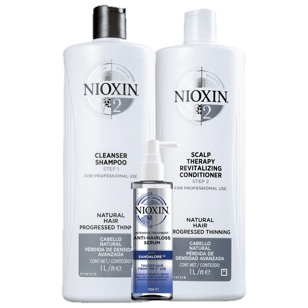 Produto: Kit Nioxin Sistema 2 Duo 1L e Serum Anti Hair 70ml 3 Produtos