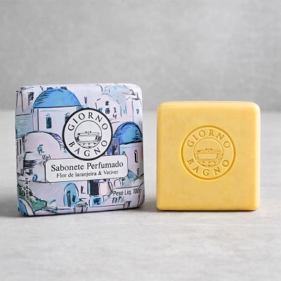 Produto: Sabonete Natural Flor De Laranjeira E Vetiver Giorno Bagno 100g Kit