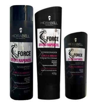 Produto: Kit Hidrabell Ultra Force - Shampoo e Condicionador + Leaving