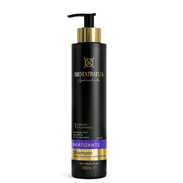 Produto: Kit Shampoo 300ml e Máscara 250g Bio Extratus Spécialiste Matizante Violeta