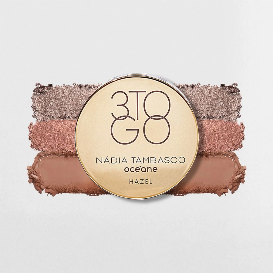 Produto Paleta de Sombras Trio Hazel Nádia Tambasco Océane 3 To Go 7,8g