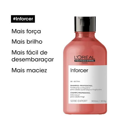 Produto: Kit L'Oréal Professionnel Inforcer Shampoo 300ml Condicionador 200ml e Óleo 30ml