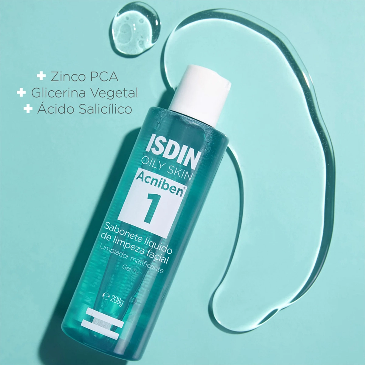 Produto: Sabonete Líquido Facial em Gel Acniben ISDIN 208g