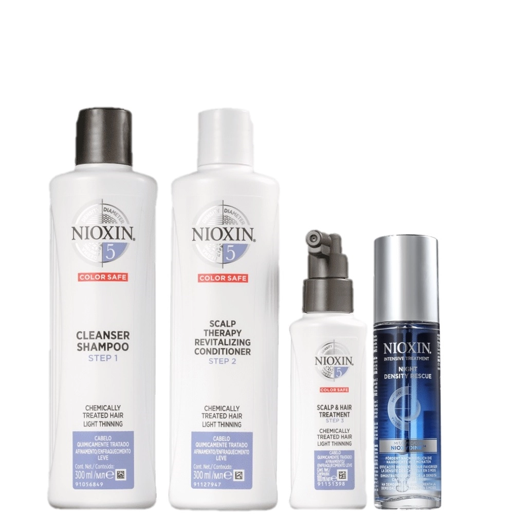 Produto: Kit Nioxin Sistema 5 Tratamento Noturno (4 Produtos)