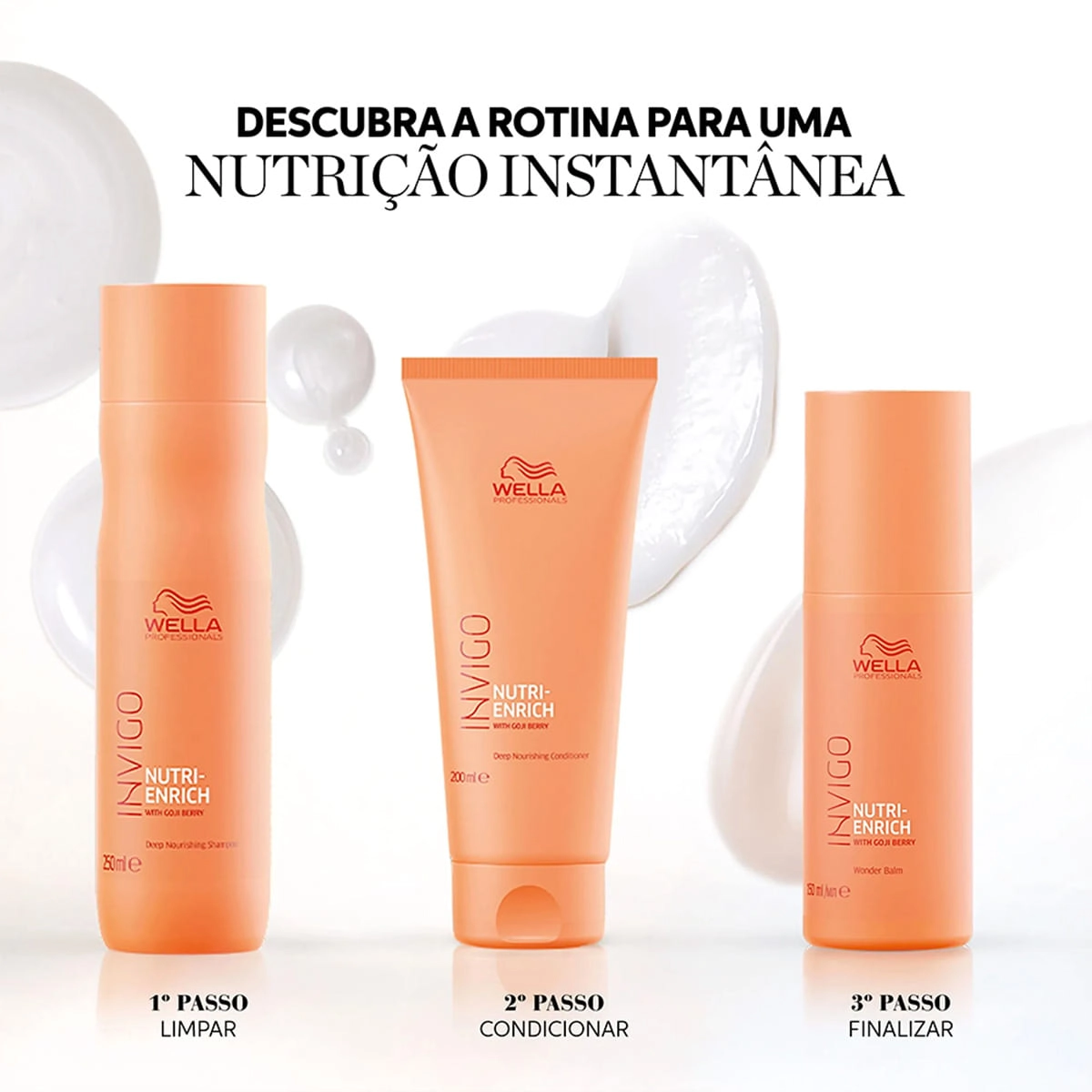 Produto: Kit Wella Professionals Invigo Enrich Balm Reflections Home Care Leave-in Oil Light (5 produtos)