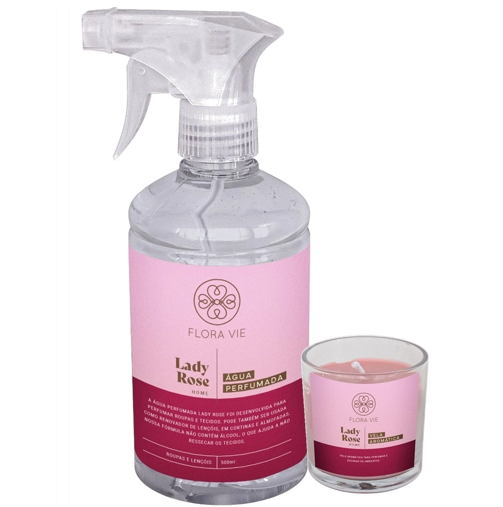 Kit Flora Vie Lady Rose Aromatizado (2 Produtos) Produto: Kit Flora Vie Lady Rose Aromatizado (2 Produtos)