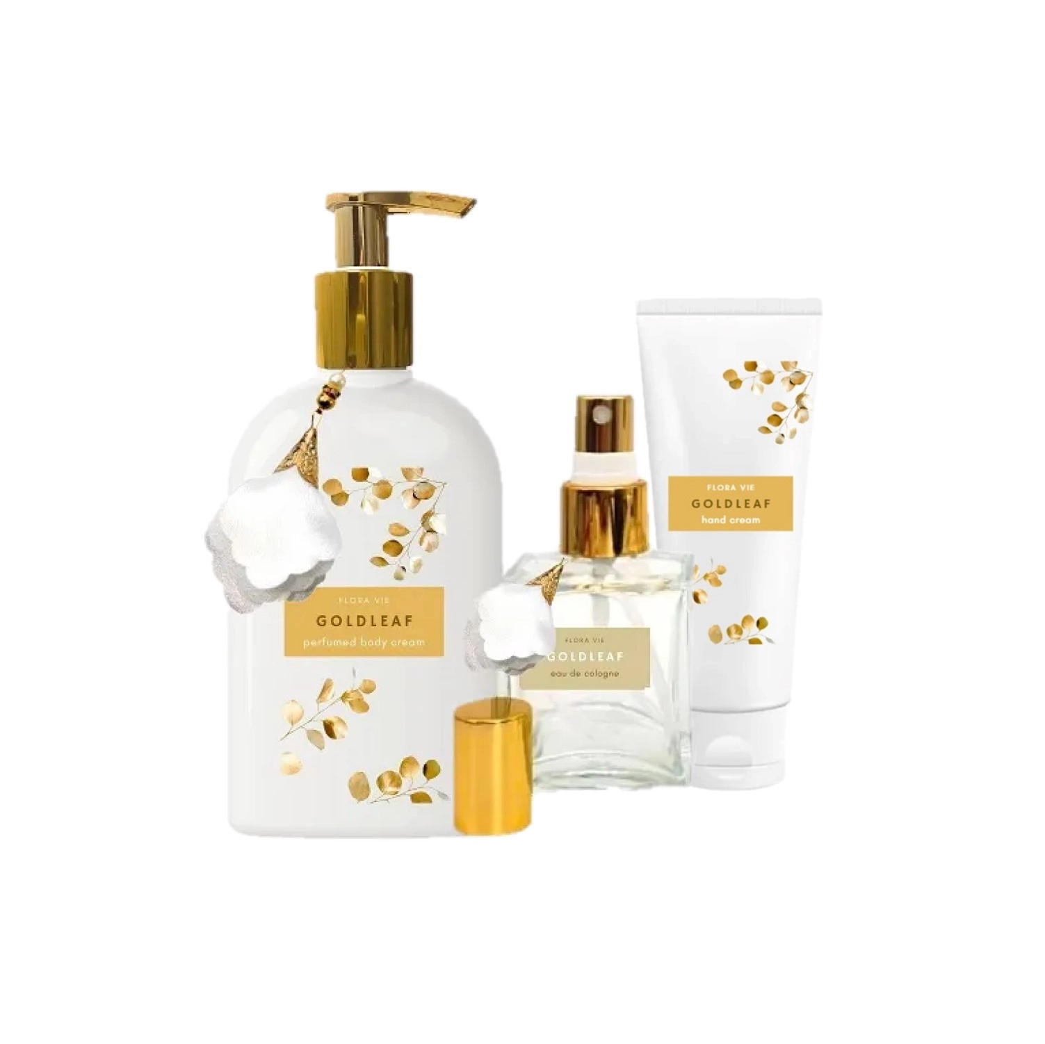 Produto: Kit Flora Vie Gold Leaf Cream Hand (3 produtos)