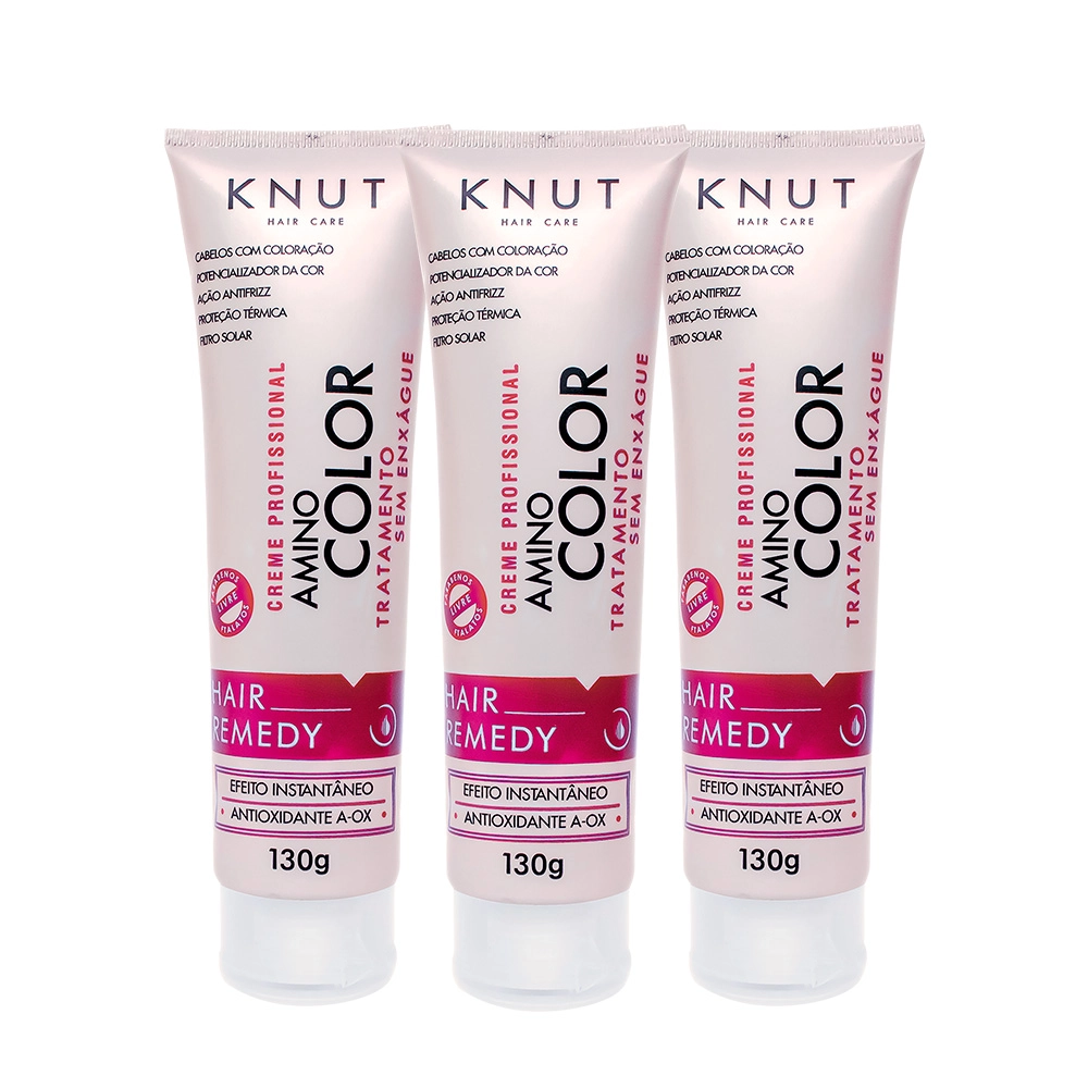 Produto: Kit Knut Professional Amino Color  Leave-in Concentrado 130g (3 unidades)