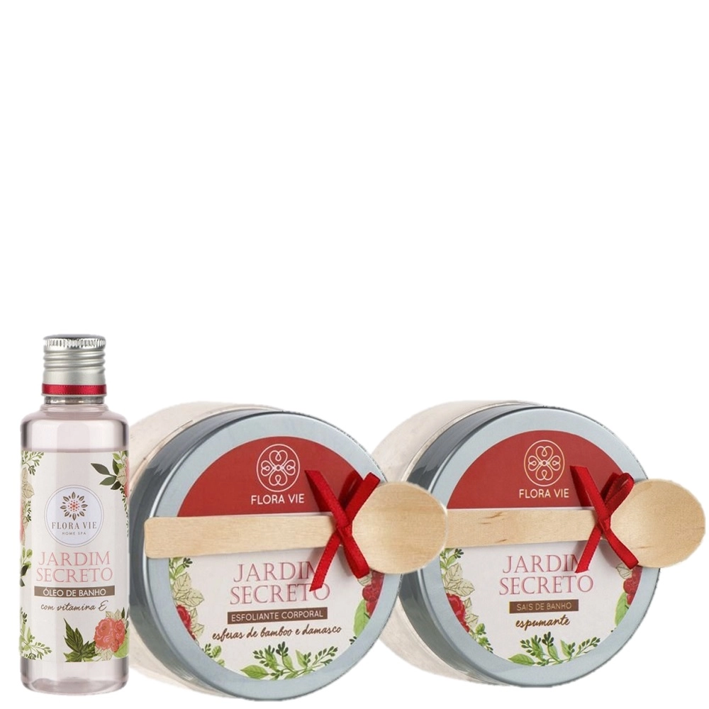 Produto: Kit Flora Vie Jardim Secreto Pele Macia (3 Produtos)