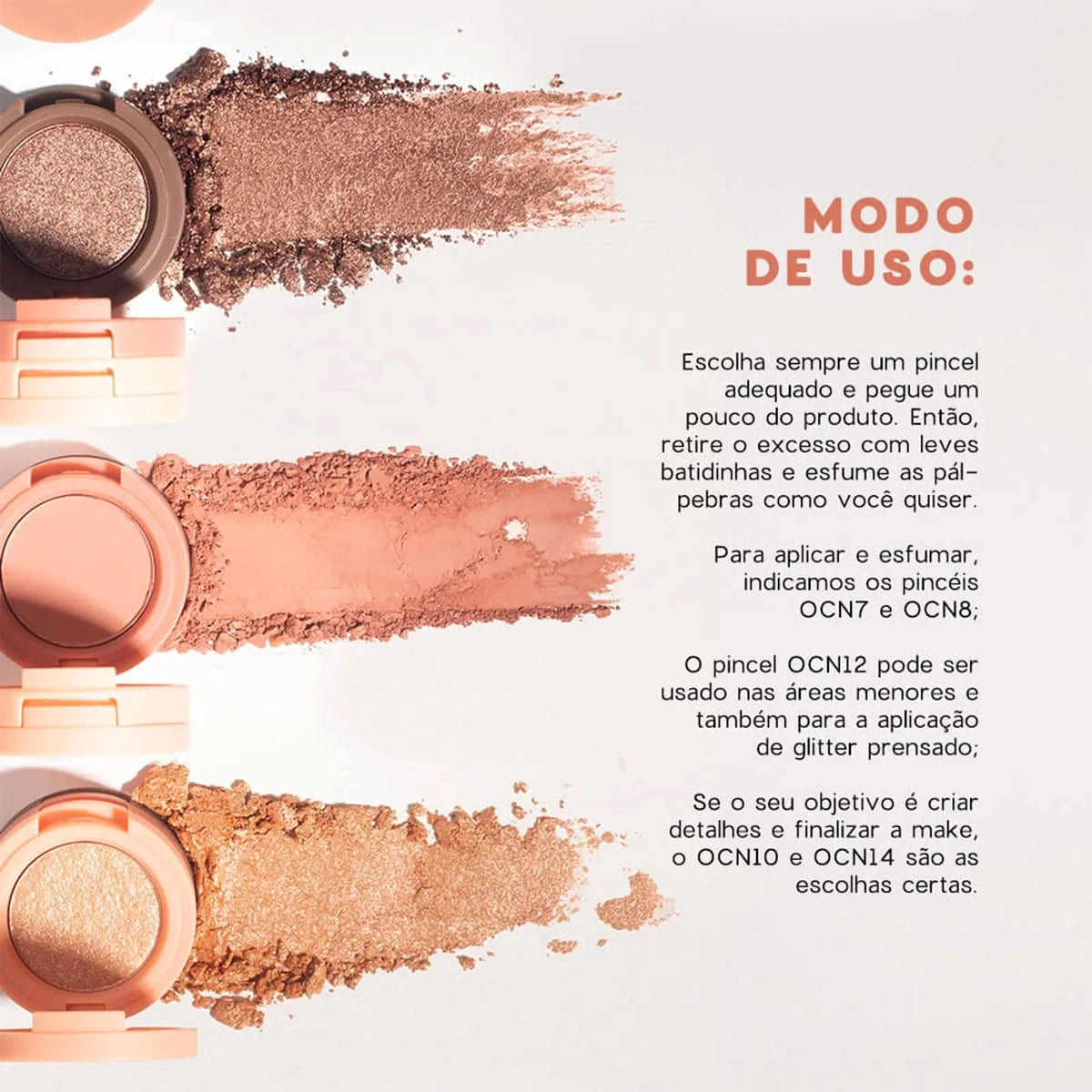 Produto: Kit Océane 4you Sombra Rose Sparkle Caneta Delineadora Color Neon Orange (2 produtos)
