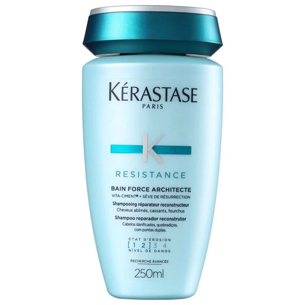 Produto: Kerastase Kit Resistance Bain Force Architecte Shampoo 250ml e Extentioniste Thermique Protetor Termico 150ml