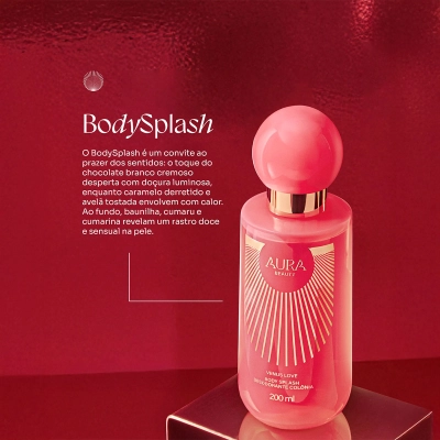 Produto: Body Splash Desodorante Colônia Venus Love Aura Beauty 200ml