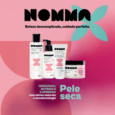 Kit Sabonete Facial e Hidratante Nomma Healthy Pele Seca 100ml e 80g Produto Kit Sabonete Facial e Hidratante Nomma Healthy Pele Seca 100ml e 80g