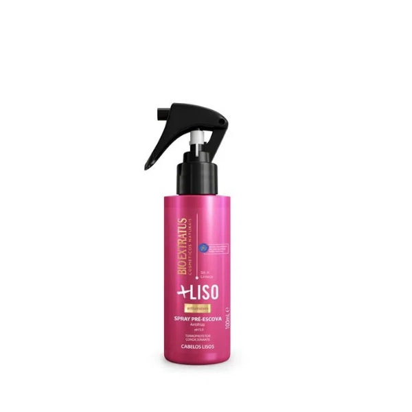 Produto: Kit Tratamento Capilar Finalizador Spray 100ml e Máscara 250g Bio Extratus Mais Liso