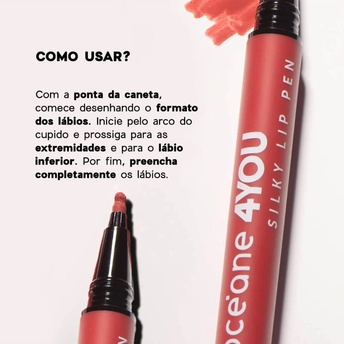 Produto: Kit Océane 4you Sombra Rose Sparkle Lip Pen Mauve e Lápis para Olhos (3 produtos)