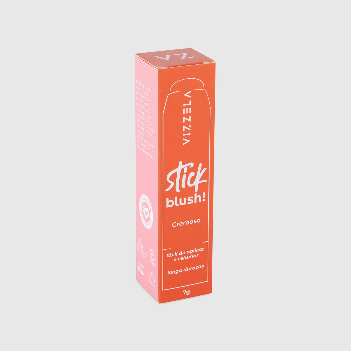 Produto: Blush Stick Cremoso Cor 02 7g Vizzela Stick Blush