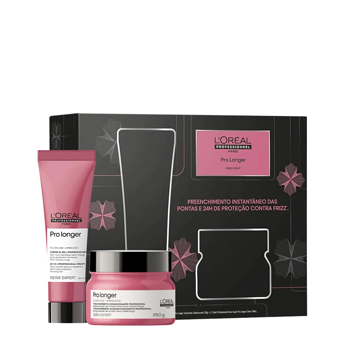 L'Oréal Professionnel Serie Expert Pro Longer Kit Leave-in e Máscara Produto: L'Oréal Professionnel Serie Expert Pro Longer Kit Leave-in e Máscara