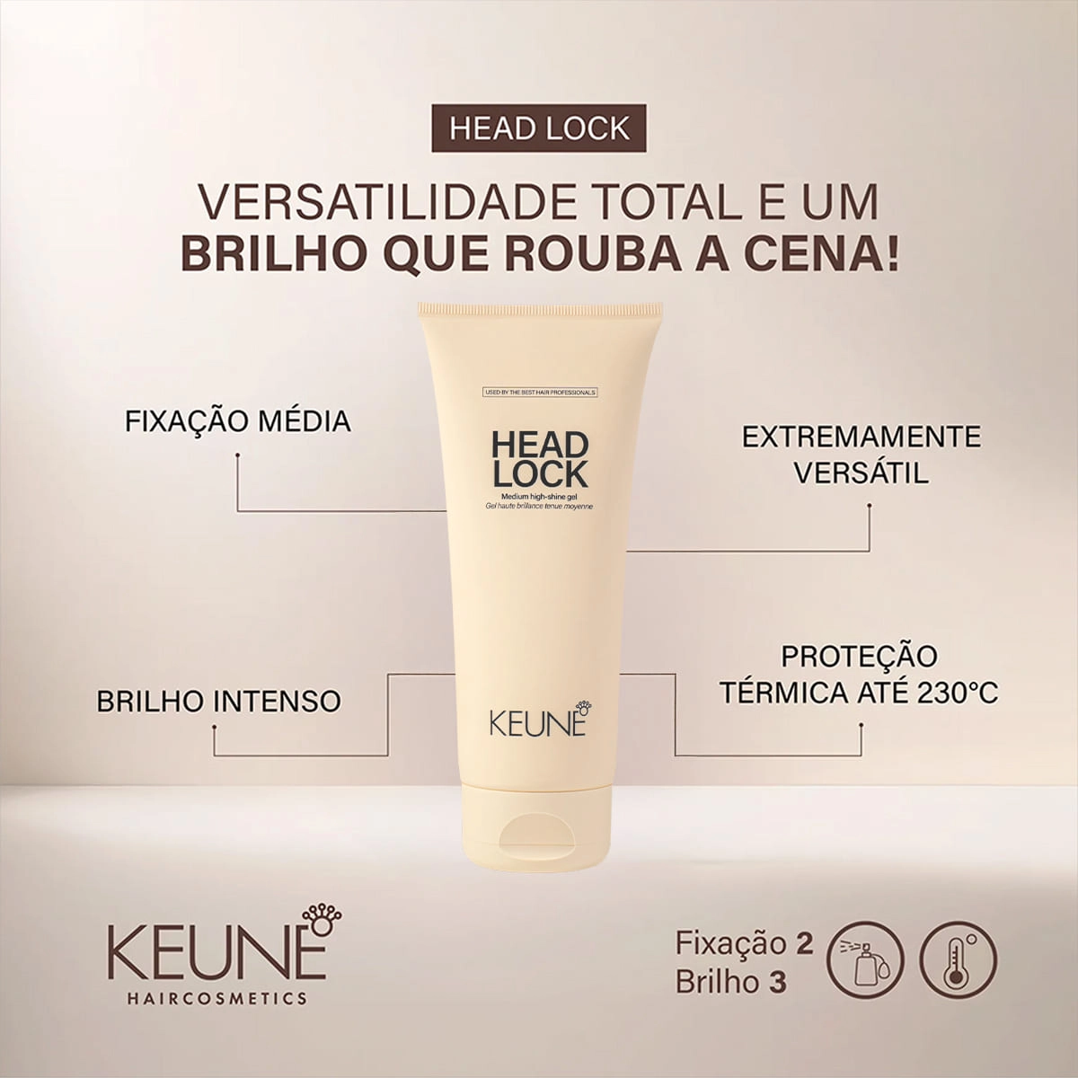 Gel Fixador Head Lock Keune Style 200ml Produto Gel Fixador Head Lock Keune Style 200ml
