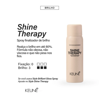 Spray de Brilho Shine Therapy Keune Style 75ml Produto Spray de Brilho Shine Therapy Keune Style 75ml