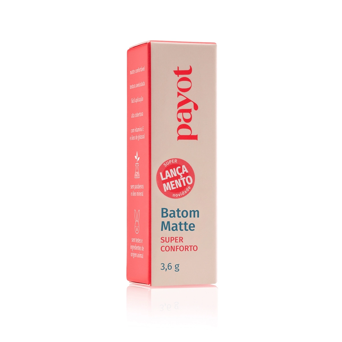 Produto: Batom Matte Nude Caramelo Payot 3,6g
