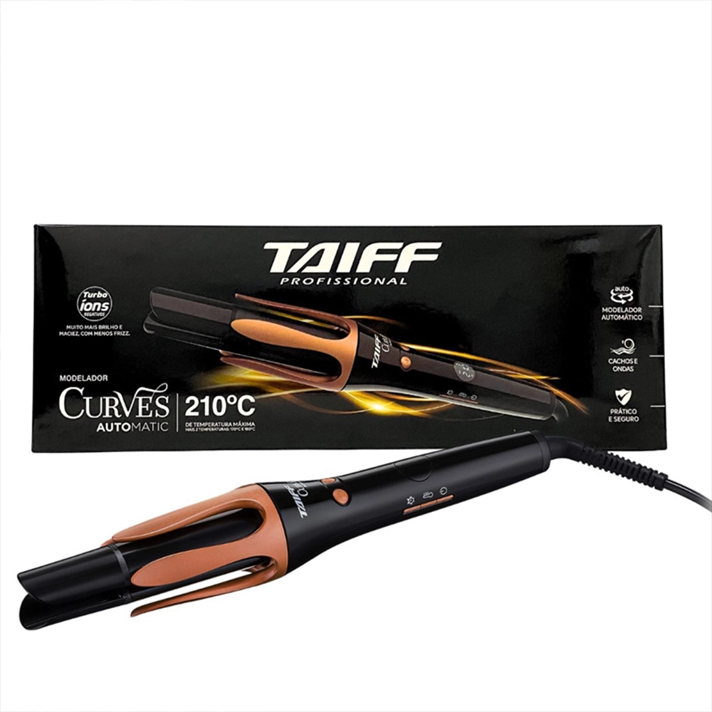 Produto: Kit Taiff Tourmaline Secador Ion Cerâmica e Modelador Curves Automatic (2 produtos)