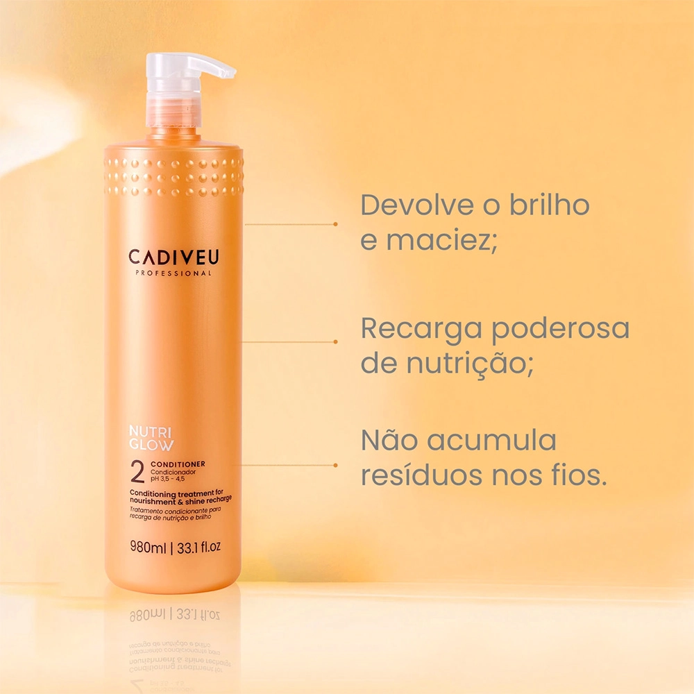 Produto: Kit Shampoo e Condicionador Cadiveu Professional Nutri Glow 980ml
