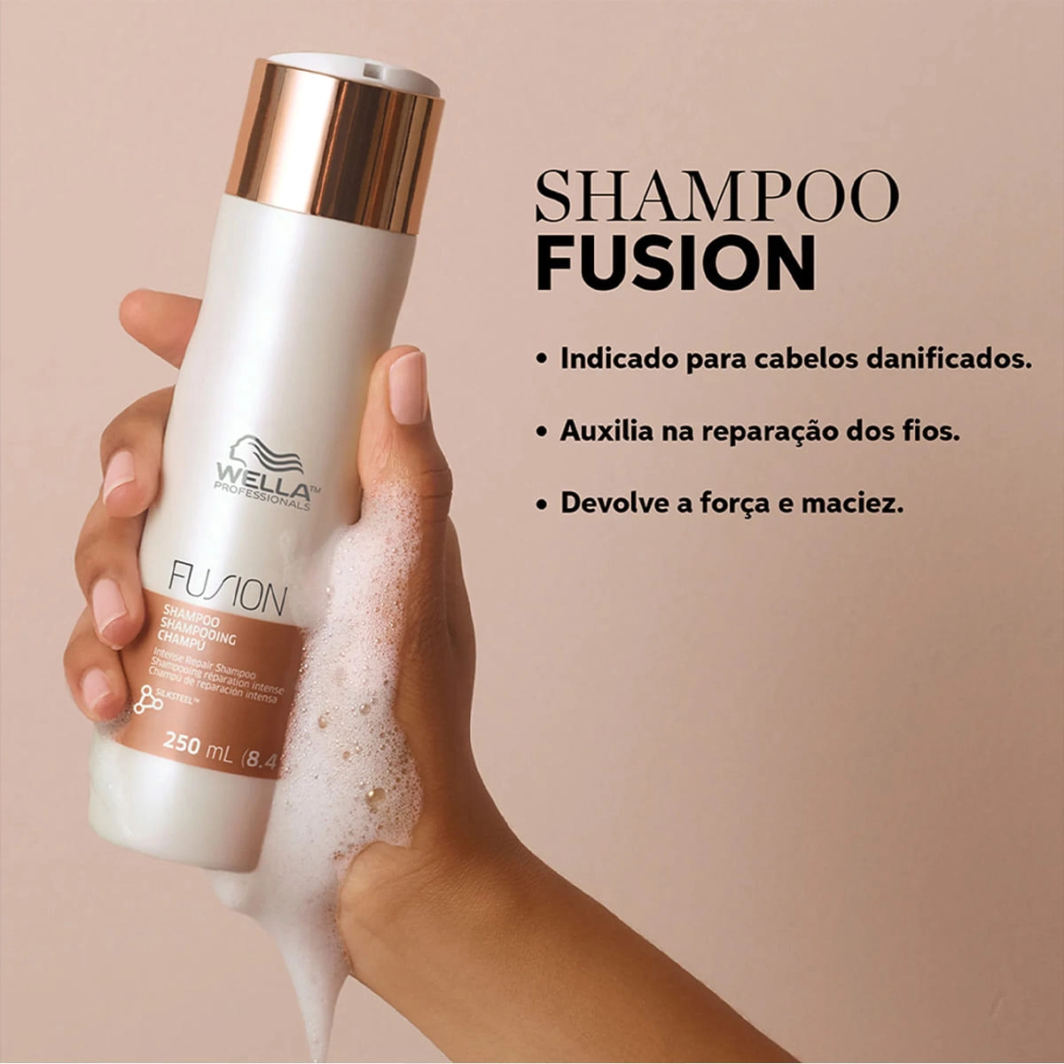 Produto: Kit Shampoo 250ml e Condicionador 200ml Wella Professionals Fusion
