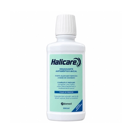 Produto: Enxaguante Bucal Antisséptico Odomed Halicare 300ml
