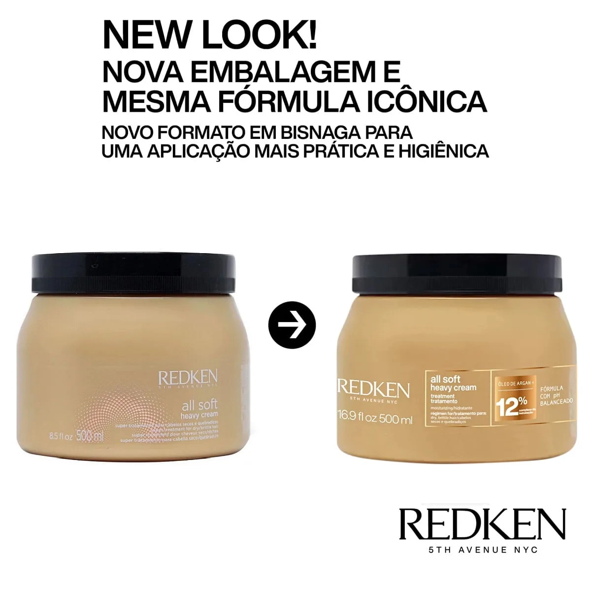 Produto: Máscara de Hidratação All Soft Heavy Cream Redken All Soft 500ml