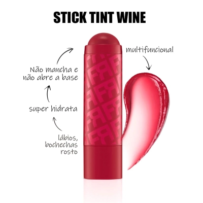 Produto Balm Multifuncional Stick Tint Wine Fran By Franciny Ehlke 6,3g