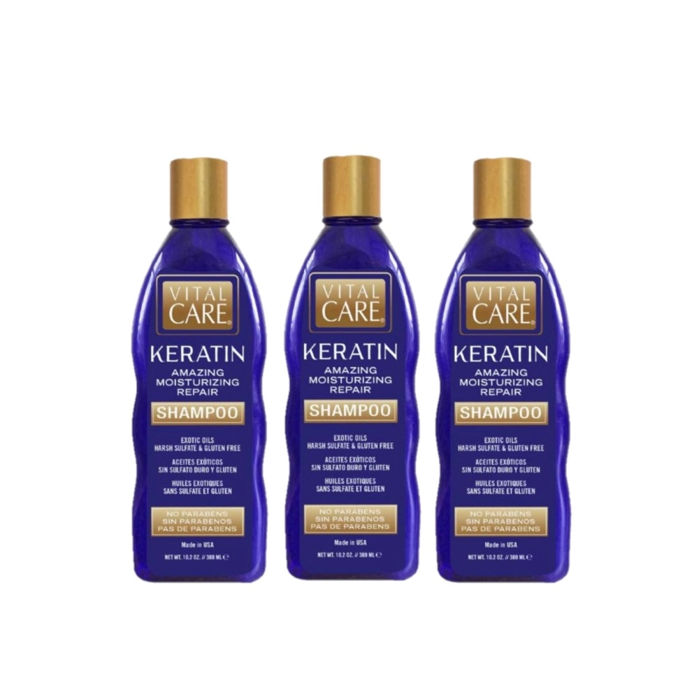 Produto: Kit Vital Care Keratin - Shampoo 300ml (3 unidades)