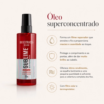 Produto Óleo Capilar Sublime Bio Extratus Be.Use 100ml